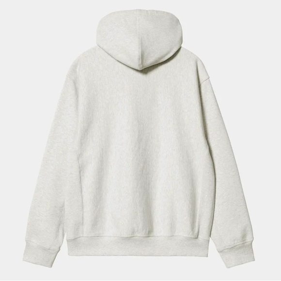Carhartt WIP Hooded American Script Sweatshirt in Ash Heather |Size Medium - Picture 6 of 16